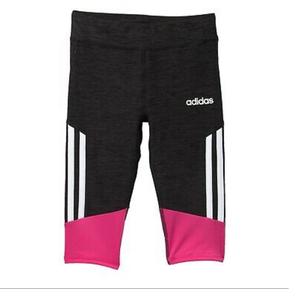 ADIDAS GIRL’S SIZE M(10/12] CAPRI LEGGING